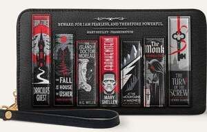 "The Fearless Collection" WalletGoth Halloween Horror Literature New Poe Shelley